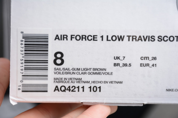 air force 1 low travis scott aq4211-101