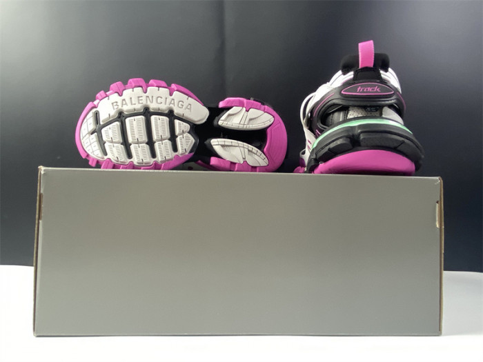 bl track led trainers sneaker black pink 062309