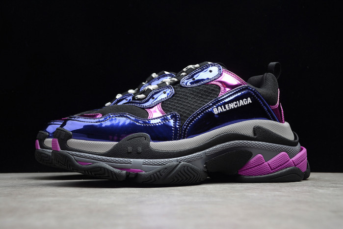 bl triple s trainers sneakers purple 030517