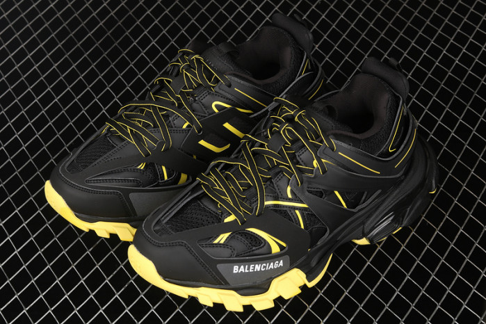 bl tess s. gomma trek low sneakers black yellow 112302