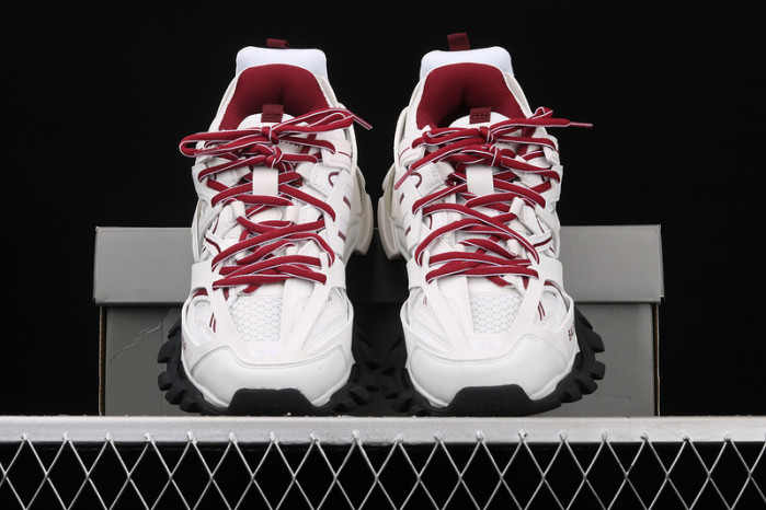 bl tess s. gomma trek low sneakers white black red 121206