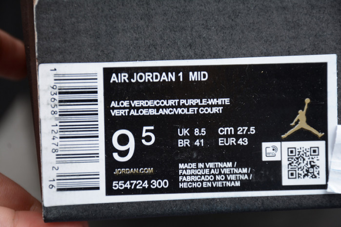 air jordan 1 mid incredible hulk 554724-300