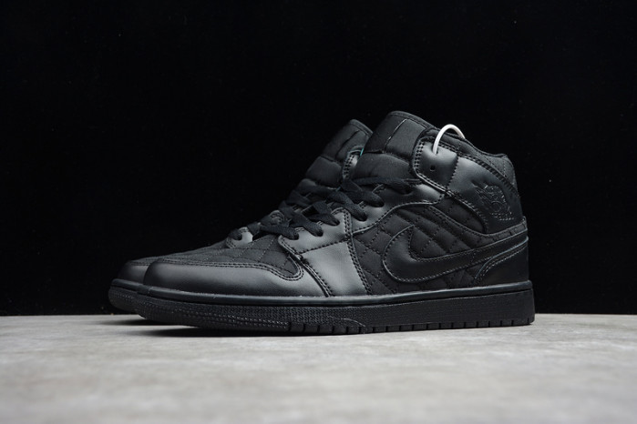 air jordan 1 mid black quilted db6078-001