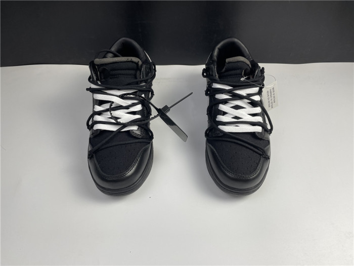 off-white x nike dunk low black dm1602-001