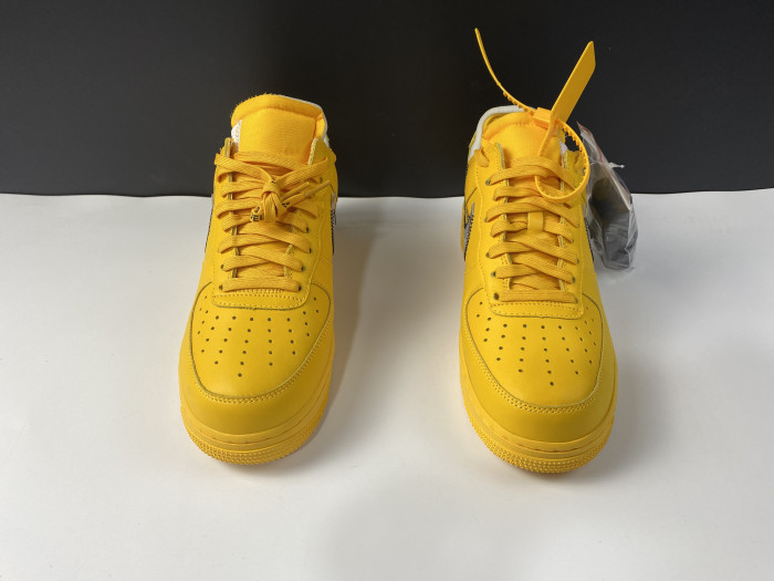 off-white x nike air force 1 low “university gold” dd1876-700