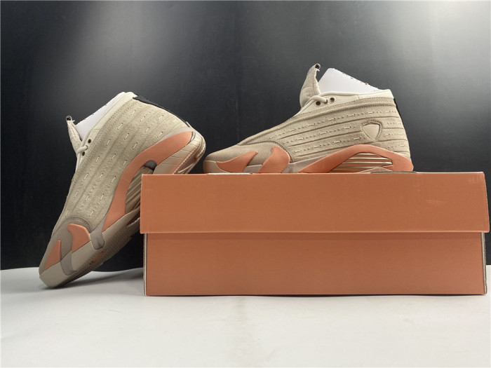 clot x air jordan 14 low sepia stone dc9857-200