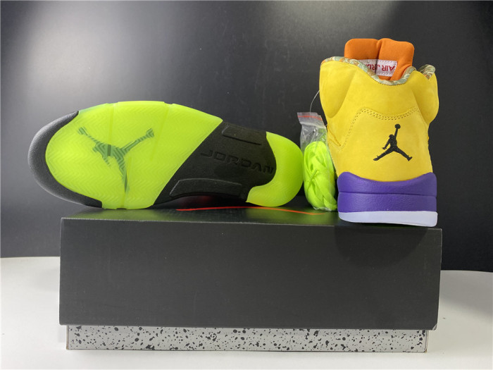 air jordan 5 solar orange what the cz5725-700