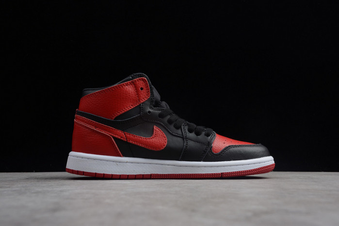 air jordan 1 kids retro high og “banned” red 555088-001