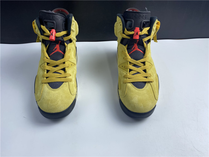 travis scott x air jordan 6 “yellow” - cn1084-300