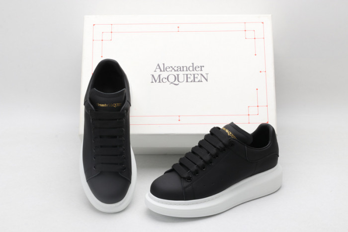 alex mcqu black white sole sneakers