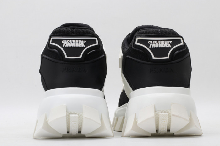 PRAD WHITE BLACK SNEAKERS