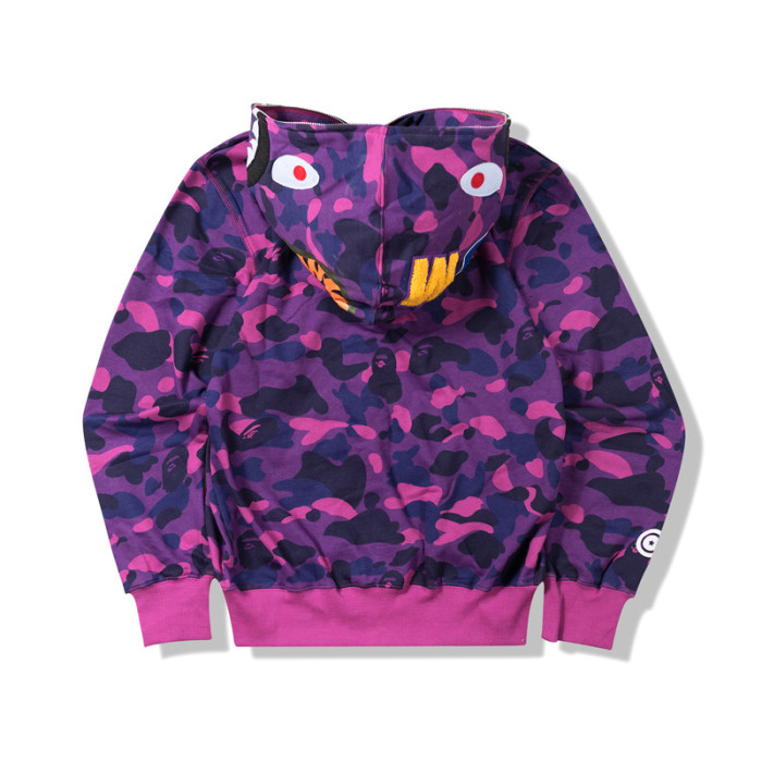 bp153 bape camouflage shark hoodies multi colors ep201
