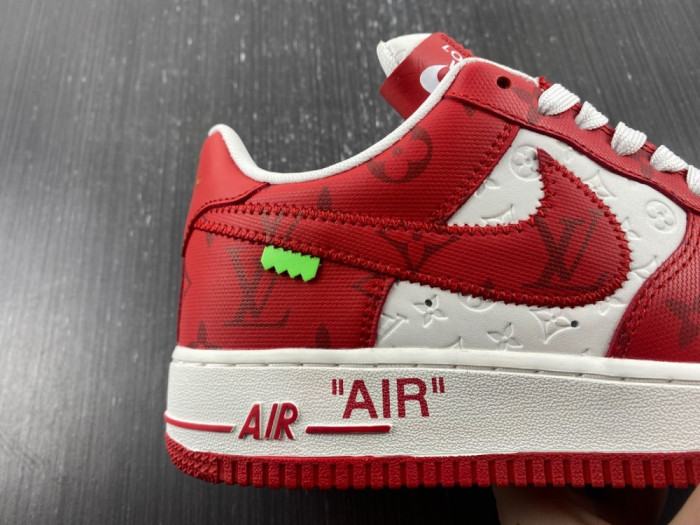 l**isV*t*n x nike air force lv white red