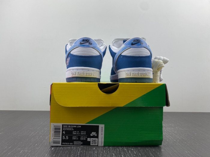 born x raised x nike sb dunk low fn7819-400