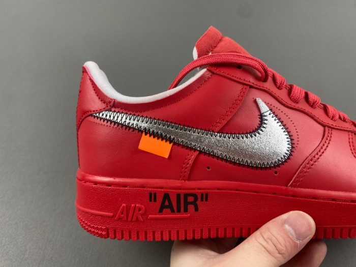 off white x nike air force 1 red ao4297-60