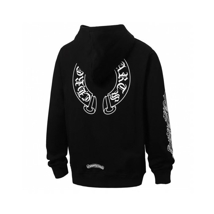 Ch*0me He**ts horseshoe floral zip up hoodie fw00150