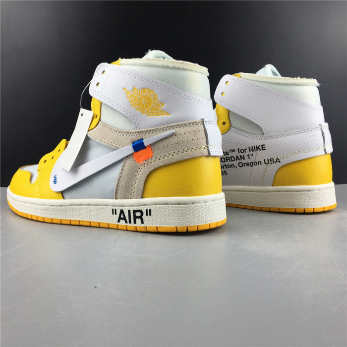 off-white air jordan 1 retro canary yellow aq0818-149