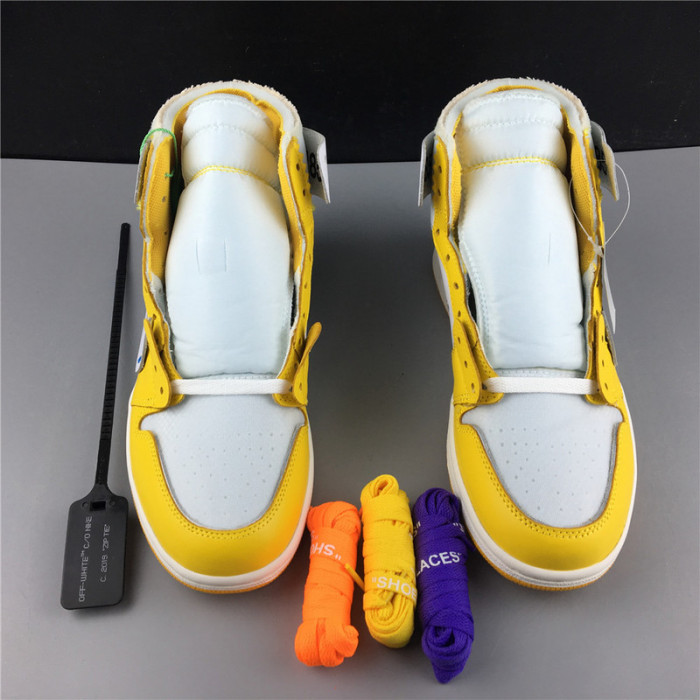 off-white air jordan 1 retro canary yellow aq0818-149