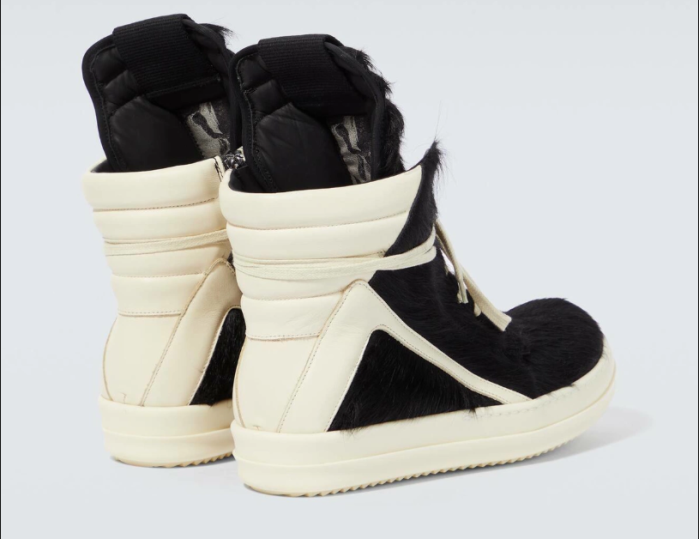 RICK OWENS GEOBASKET FUR SNEAKS 20250716