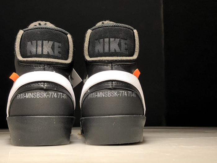 off-white nike blazer black - aa3832-001