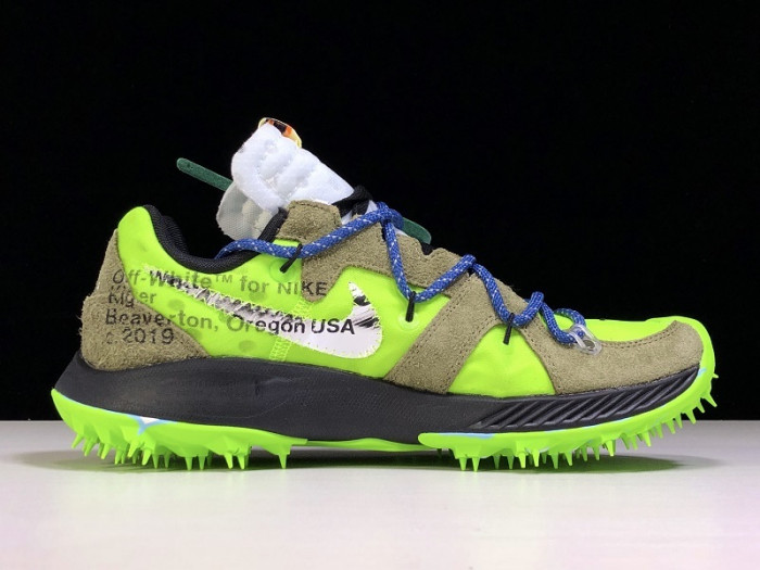 nike zoom terra kiger 5 off-white electric green - cd8179-300