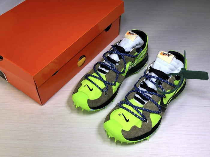 nike zoom terra kiger 5 off-white electric green - cd8179-300