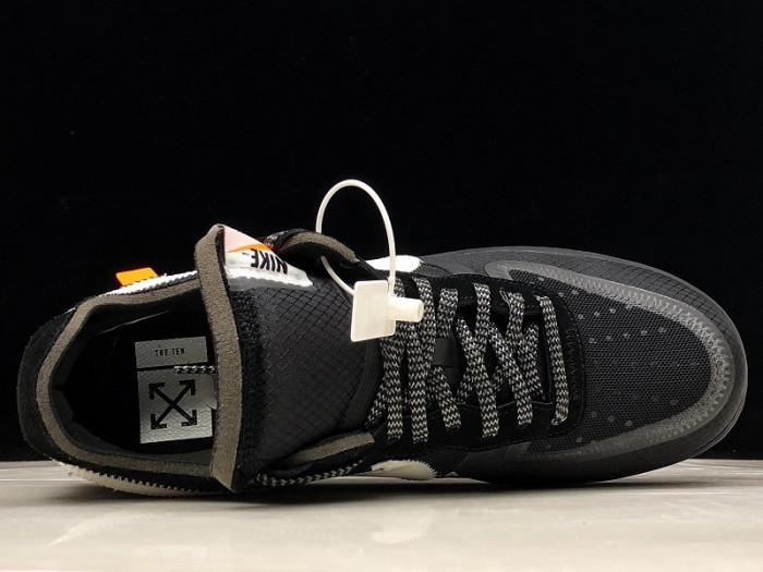 off-white nike air force 1 black - ao4606-001