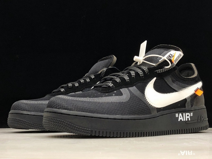 off-white nike air force 1 black - ao4606-001