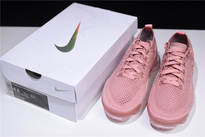 nike air vapormax flyknit 2 "rust pink" 942843-600