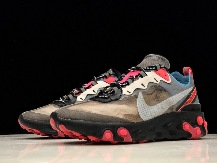 nike react element 87 blue chill solar red aq1090-006