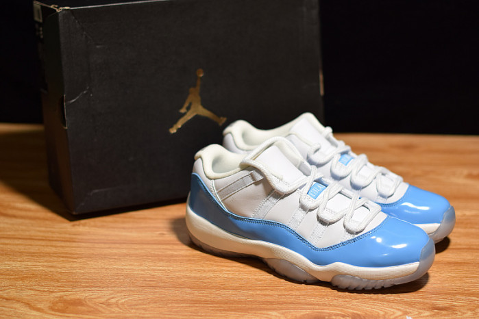air jordan 11 retro low "carolina 2017 release" mens 528895-106