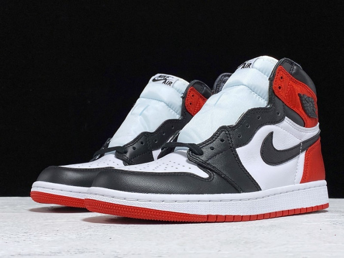 jordan 1 retro high satin black toe - cd0461-016
