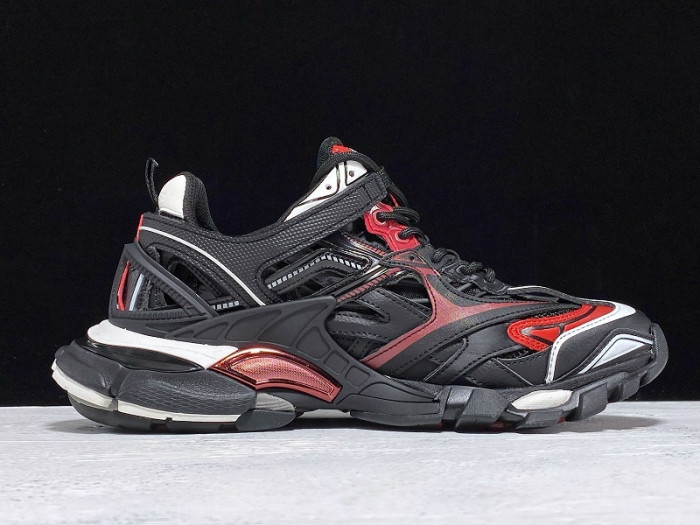 bl track trainers sneaker black red h903p081