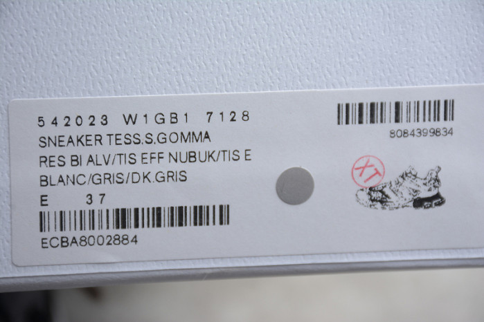 bl tess s. gomma trek low sneakers grey white h903p042