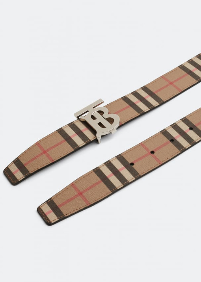 Reversible logo belt