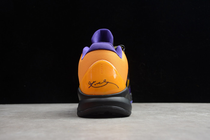 zoom kobe 5 x lakers black/de sol-varsity purple 386430-071