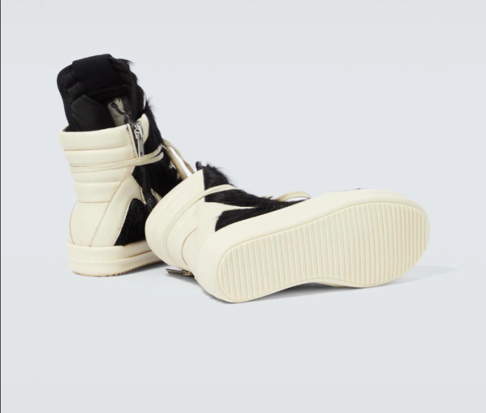 RICK OWENS GEOBASKET FUR SNEAKS 20250716