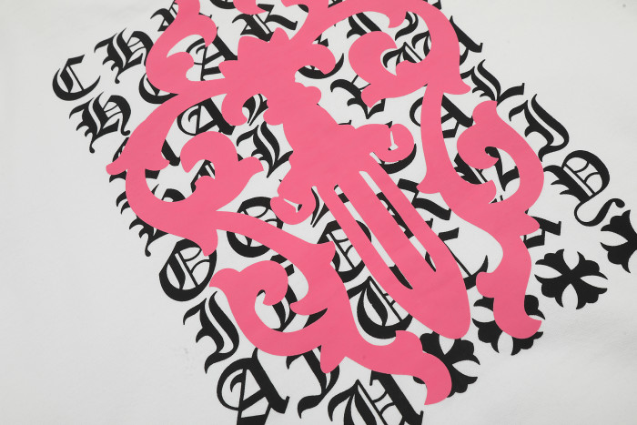 Ch*0me He**ts horseshoe floral zip up hoodie ke816