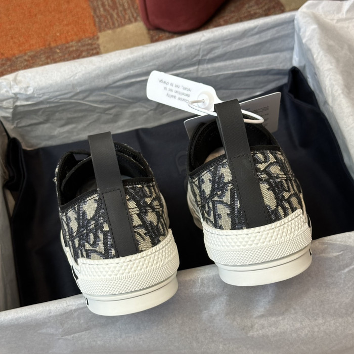 Dior B23 Low Top Canvas Oblique Black D05