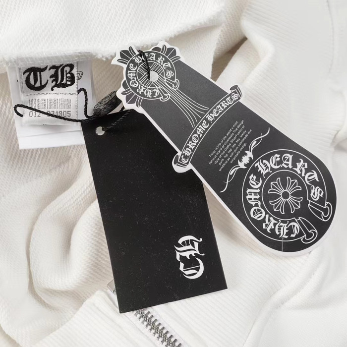 Ch*0me He**ts horseshoe floral zip up hoodie fw00151