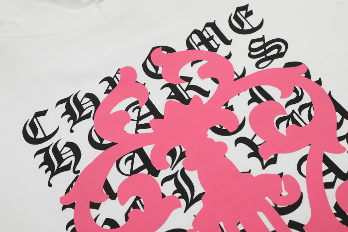 Ch*0me He**ts horseshoe floral zip up hoodie ke816