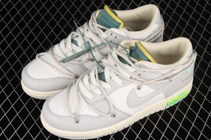 nike dunk low off-white lot 42 dm1602-117
