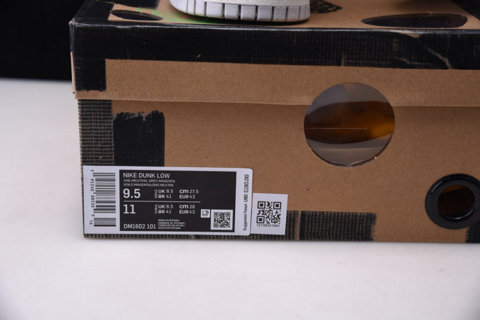 nike dunk low off-white lot 45 dm1602-101